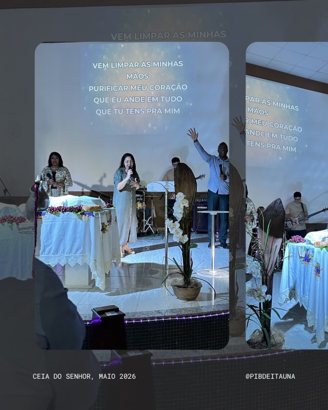 Ceia do Senhor | Maio 2026 Uma noite marcada pela presença de Deus, comunhão e gratidão. Relembramos o maior amor já demonstrado na cruz: um amor que cura, restaura e transforma vidas. ❤️🔥 “Maravilhoso, admirável, tão Sublime, Glorioso…” 🎶 Que possamos continuar andando em tudo aquilo que o Senhor preparou para nós. Cada louvor, oração e palavra ministrada nos aproximou ainda mais do coração de Cristo. Seguimos firmes, unidos como Igreja, vivendo o propósito dEle para nossas famílias e nossa geração.#mesdafamilia #jesustransforma