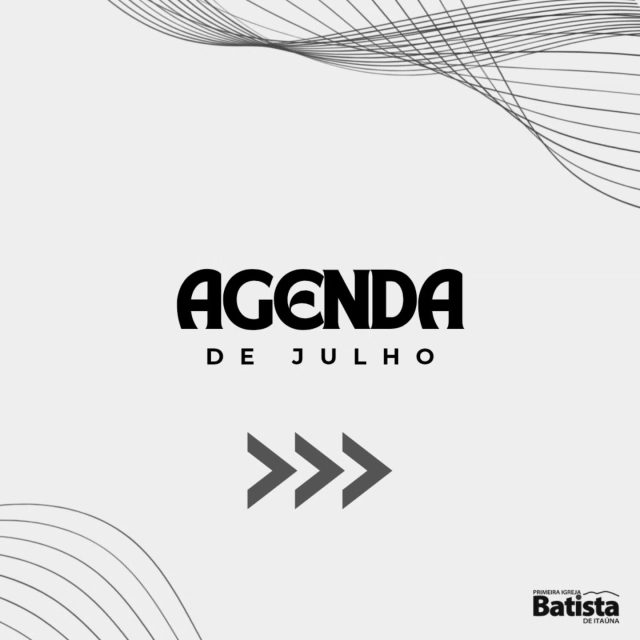 Já estamos prontos pra viver um JULHO inesquecível na PIB de Itaúna! 🙌
Vem conferir a nossa agenda do mês e se programar pra não perder nenhum momento especial!
Vai ter culto, comunhão, festa, adoração e muitas oportunidades pra crescer em fé e em família! 💙

Fique ligado, compartilha com todo mundo e vem viver tudo que Deus preparou pra esse mês com a gente!

#agendaPIB #julhoabencoado #pibitaúna #familiadafé #vemcomagente #deusnocomando