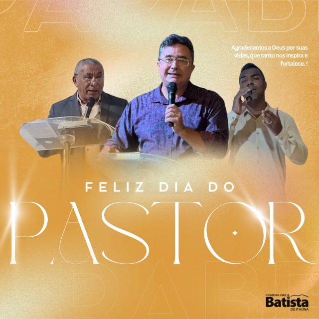 Feliz Dia do Pastor Batista! 💙 Hoje rendemos graças a Deus pela vida dos nossos pastores, homens chamados para servir, ensinar, aconselhar e conduzir a igreja com amor, dedicação e fidelidade à Palavra. Somos gratos pelos cuidados, pelas orações, pelos ensinamentos e pelo compromisso em cumprir o propósito que Deus lhes confiou. Que o Senhor continue fortalecendo, capacitando e abençoando abundantemente a vida e o ministério de cada um deles. Com carinho e gratidão, a família PIB de Itaúna homenageia os nossos pastores neste dia tão especial. 🙌✨